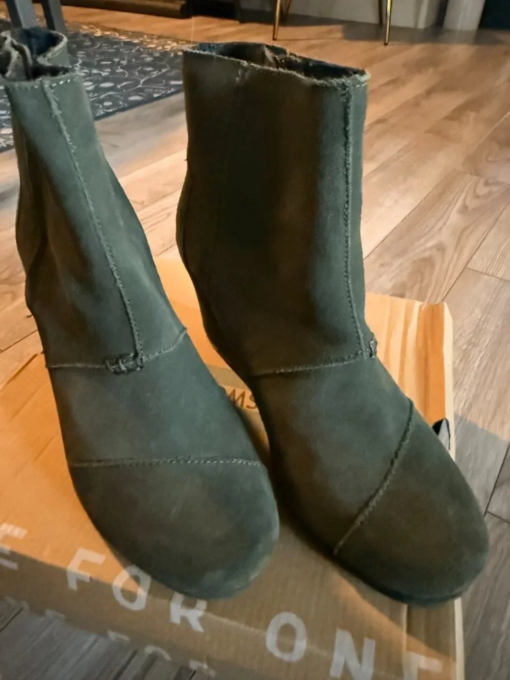 Toms Desert Wedge Ankle Bootie